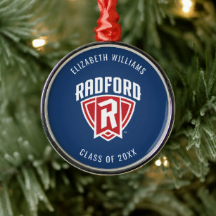 Radford University Arch Shield   Graduation Metal Ornament