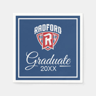 Radford University Arch Shield   Graduation Napkins