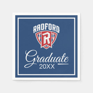 Radford University Arch Shield | Graduation Napkins