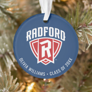 Radford University Arch Shield   Graduation Ornament