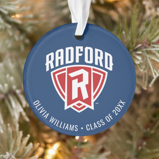 Radford University Arch Shield | Graduation Ornament (Tree)