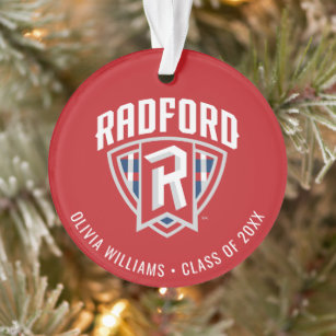 Radford University Arch Shield   Graduation Ornament
