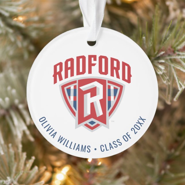 Radford University Arch Shield | Graduation Ornament (Tree)