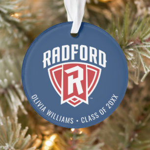 Radford University Arch Shield Graduation Ornament