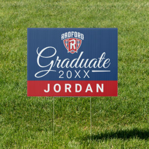 Radford University Arch Shield Graduation Sign