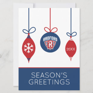 Radford University Arch Shield Holidays Holiday Card