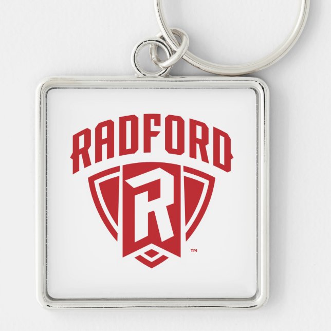 Radford University Arch Shield Keychain (Front)