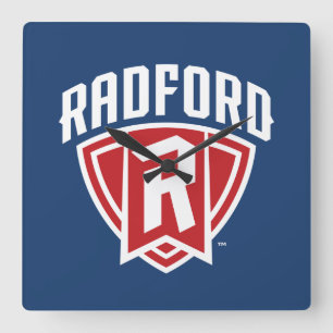 Radford University Arch Shield Square Wall Clock