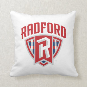 Radford University Arch Shield Throw Pillow