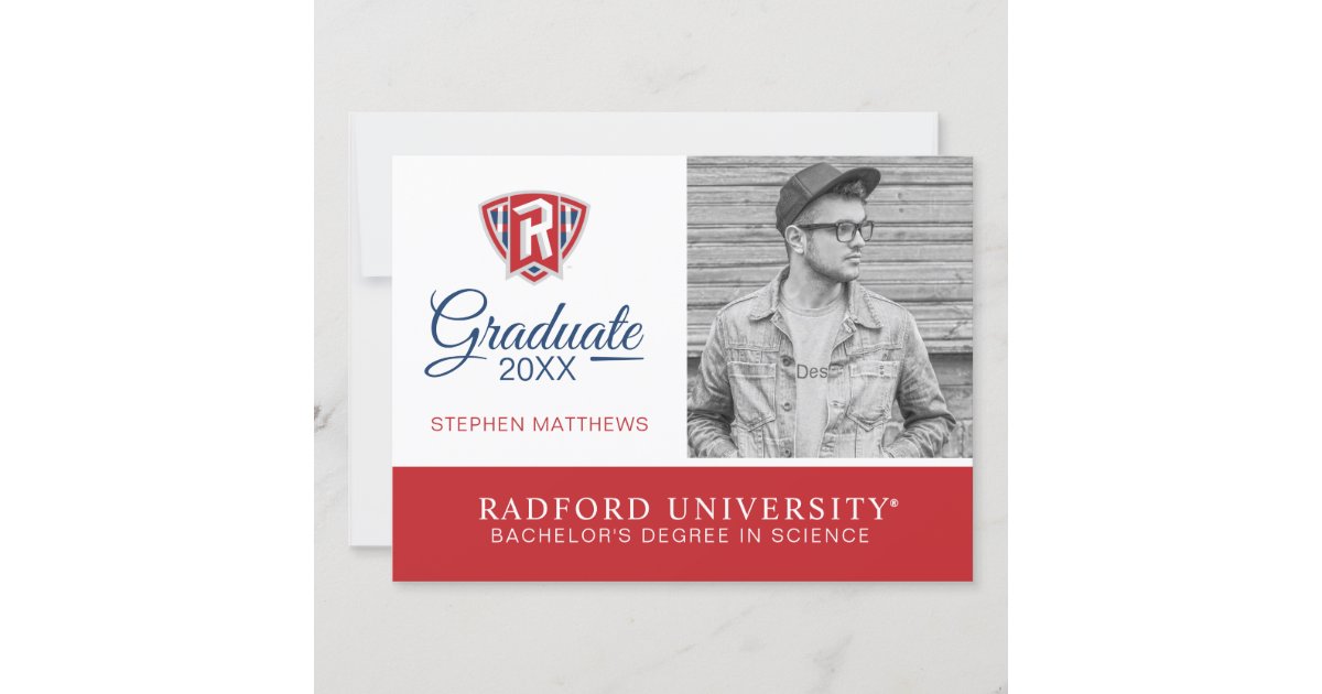 Radford University Graduation Invitation Zazzle