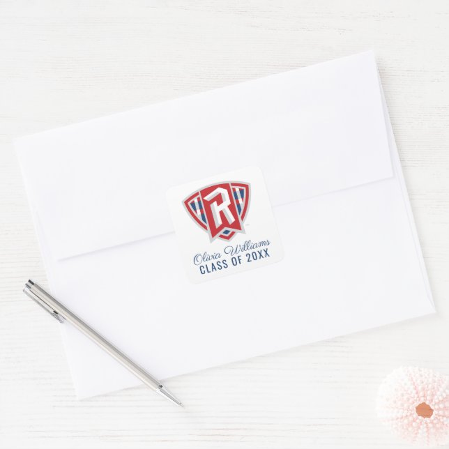 Radford University | Graduation Square Sticker (Envelope)