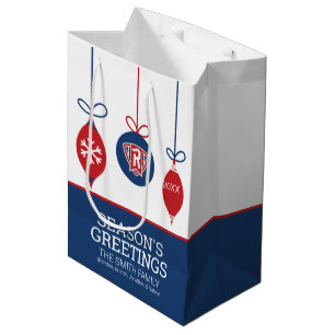 Radford University Holidays Medium Gift Bag