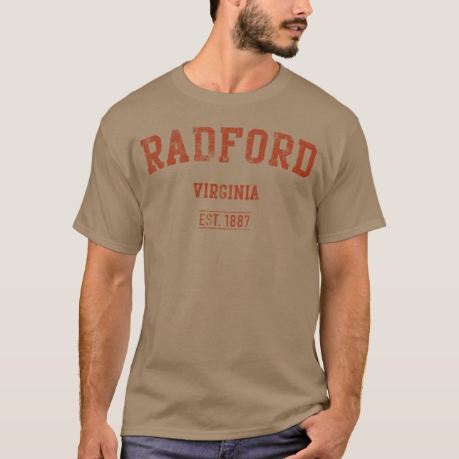 Radford Virginia Distressedet Sport Style family T-Shirt (Front)
