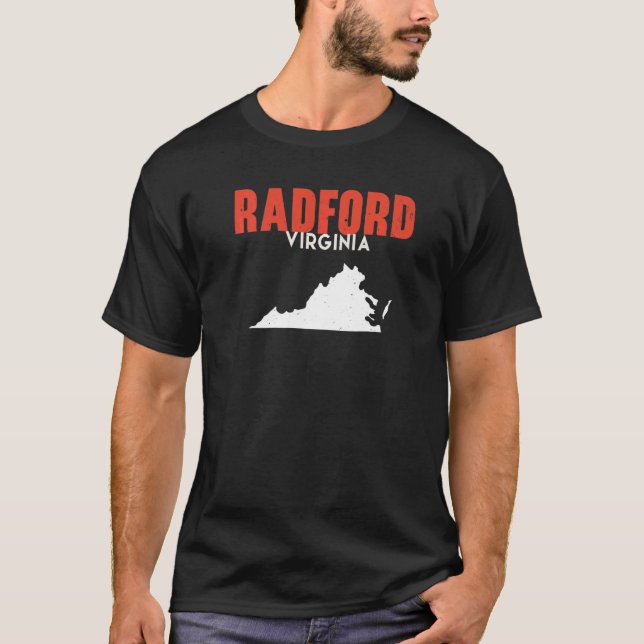 Radford Virginia USA State America Travel Virginia T-Shirt (Front)