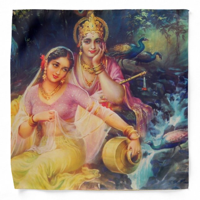 Radha and Krishna bandana (Front)