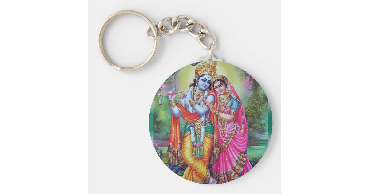Radha and Krishna Keychain