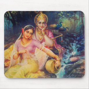 Radha and Krishna mousepad