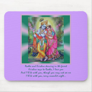 Radha and Krishna Mousepad