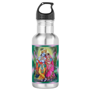 Radha and Krishna water bottle