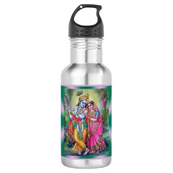 Radha And Krishna Water Bottle by armaiti at Zazzle