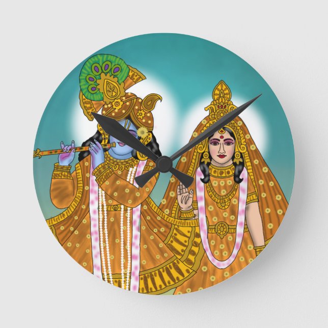 Radha Krishna Clock (Front)