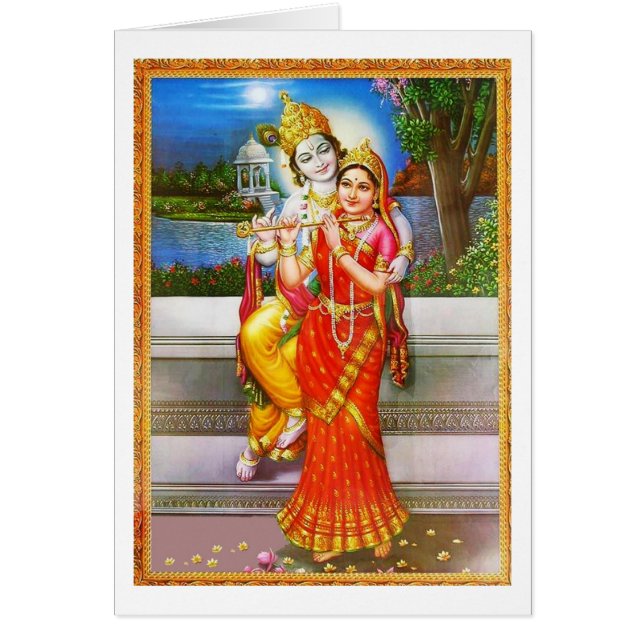 Radha KRISHNA  for Love, Peace n Prosperity Cards (Front)