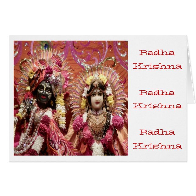 Radha KRISHNA  for Love, Peace n Prosperity Cards (Front Horizontal)