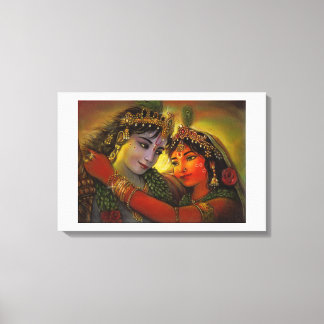 RADHA KRISHNA HINDU GODS CANVAS PRINT
