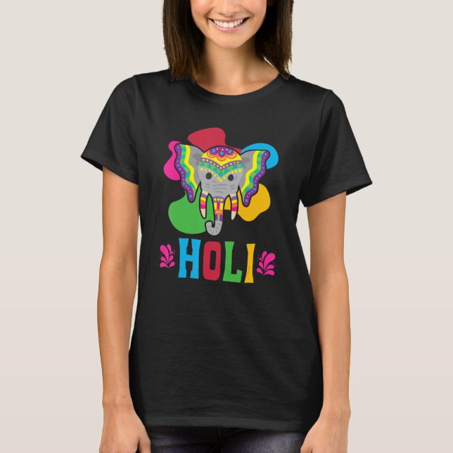 Radha Krishna Hinduism Hindu Buddhist Holi Festiva T-Shirt (Front)