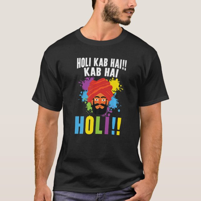 Radha Krishna Hinduism Hindu Buddhist Holi Festiva T-Shirt (Front)