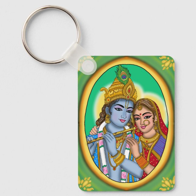 Radha Krishna Keychain (Front)