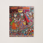 RADHA-KRISHNA MADHUBANI ANCIENT INDIAN ART STYLE JIGSAW PUZZLE<br><div class="desc">RADHA KRISHNA HINDU GODS MADHUBANI ART STYLE HINDU MYTHOLOGY MADHUBANI ART : Madhubani painting or Mithila painting is a style of Indian painting,  practiced in the Mithila region of Bihar state,  India and the adjoining parts of Terai in Nepal.</div>