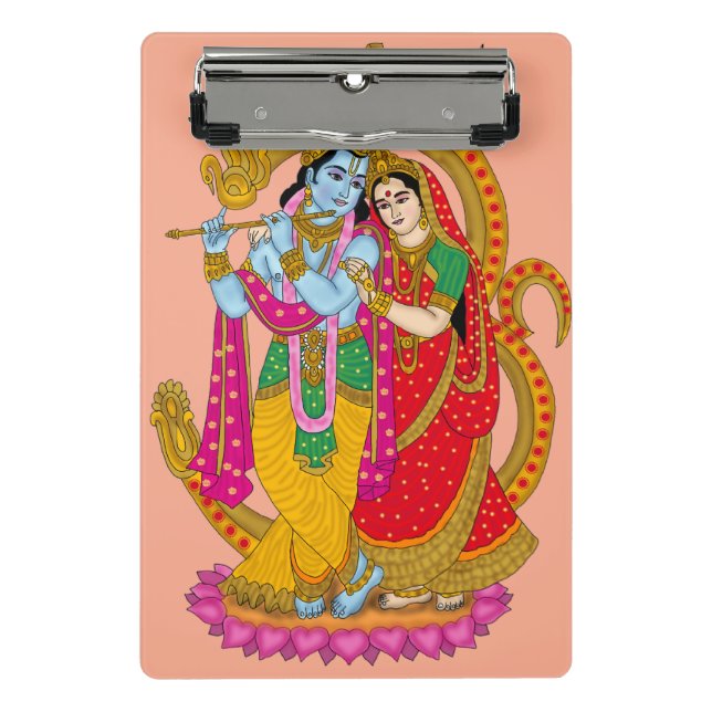 Radha Krishna Notebook Mini Clipboard (Front)