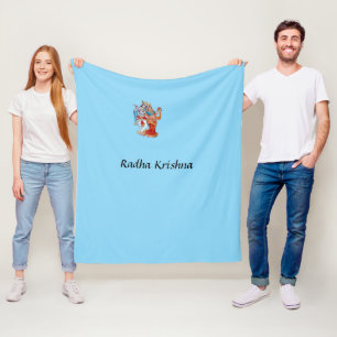 Radha Krishna Printed Blanket