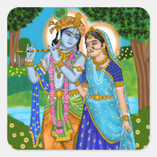 Radha Krishna Sticker