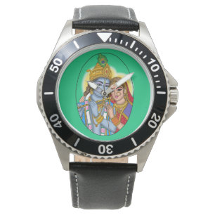 Radha Krishna Wall Clock Watch
