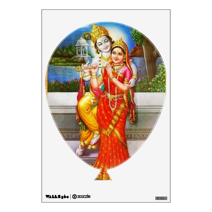 RADHA KRISHNA WALL STICKER