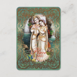Radha Krishna Wedding Collection - Place Card