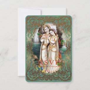 Radha Krishna Wedding Collection - RSVP Reply Card