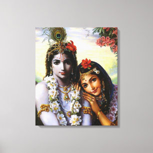 RadhaAndKrishna - Wrapped Canvas Print