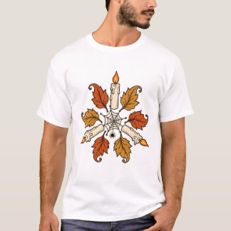 Radial Candles and Spiderweb T-Shirt