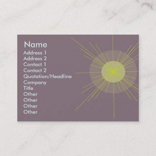 Radial - Chubby Business Card