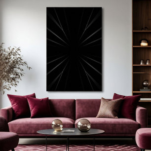 Radial Dark Abstract Poster