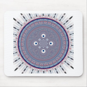 Radial Design Art Print Mouse Pad
