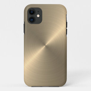 Radial Gold Metallic   Custom iPhone 11 Case