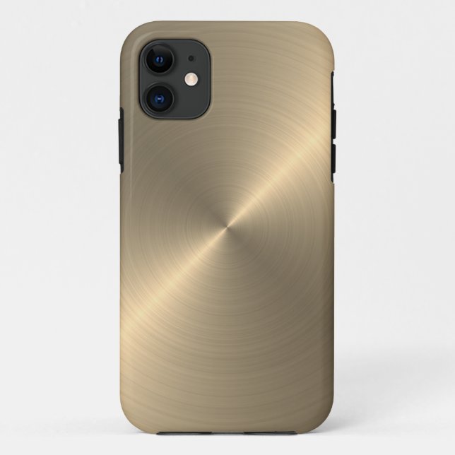 Radial Gold Metallic | Custom Case-Mate iPhone Case (Back)