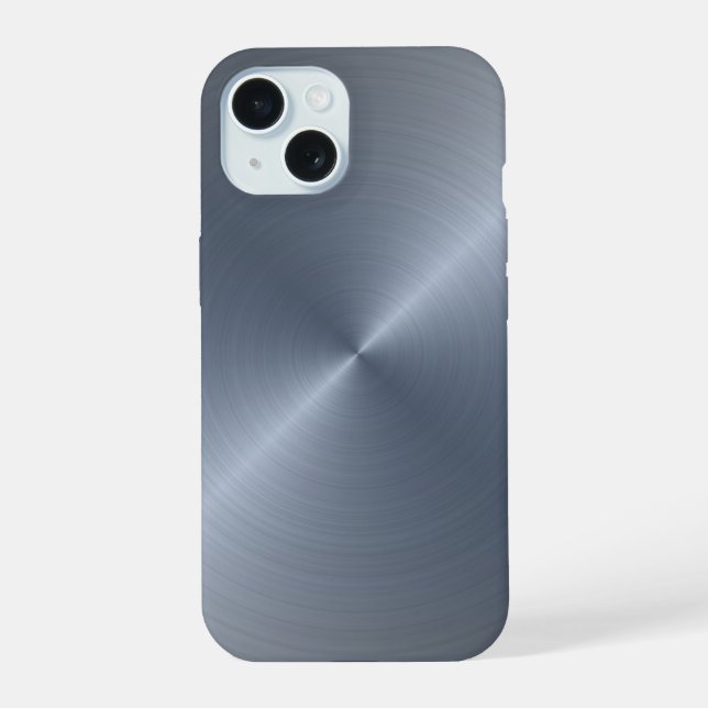 Radial Silver Metallic | Custom Iphone Case (Back)