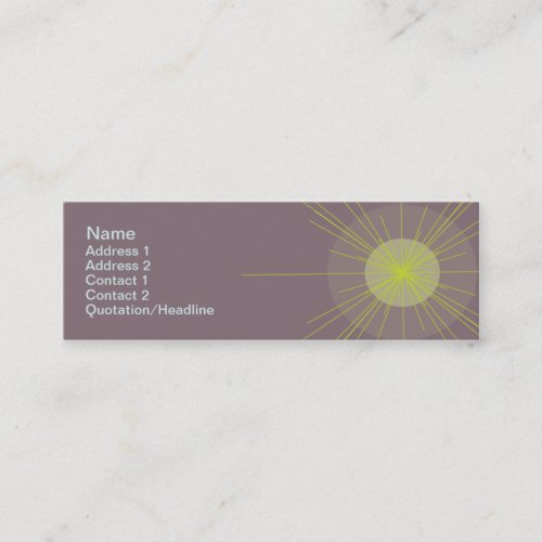 Radial - Skinny Business Card