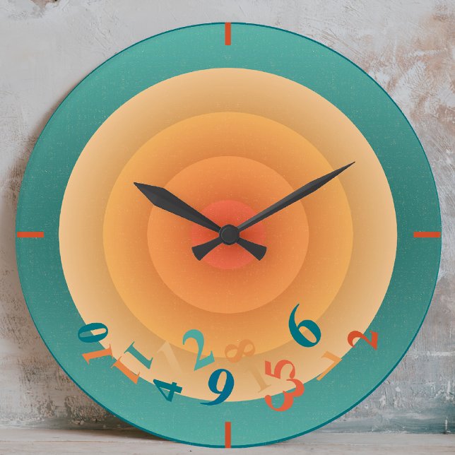 Radial Sun Retro Large Clock (Creator Uploaded)