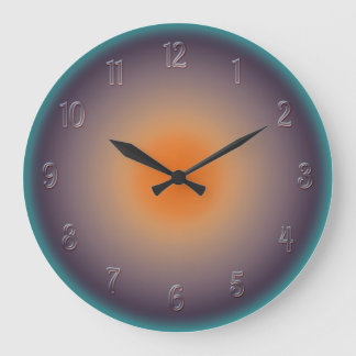Radial Sunset with Illuminated Effect Wall Clock